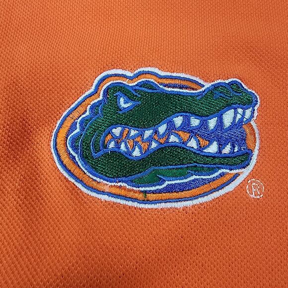 University Of Florida Gators Polo Shirt Mens Large Orange Colony Short Sleeve - Picture 10 of 16
